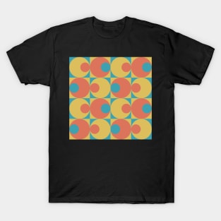 retro mid century abstract geometrical pattern T-Shirt